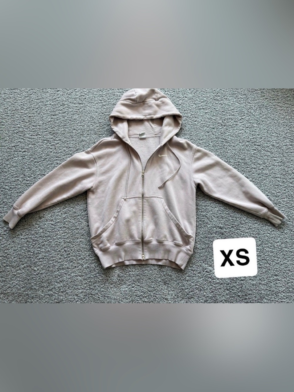 Nike Lavender Oversized Full-Zip Hoodie